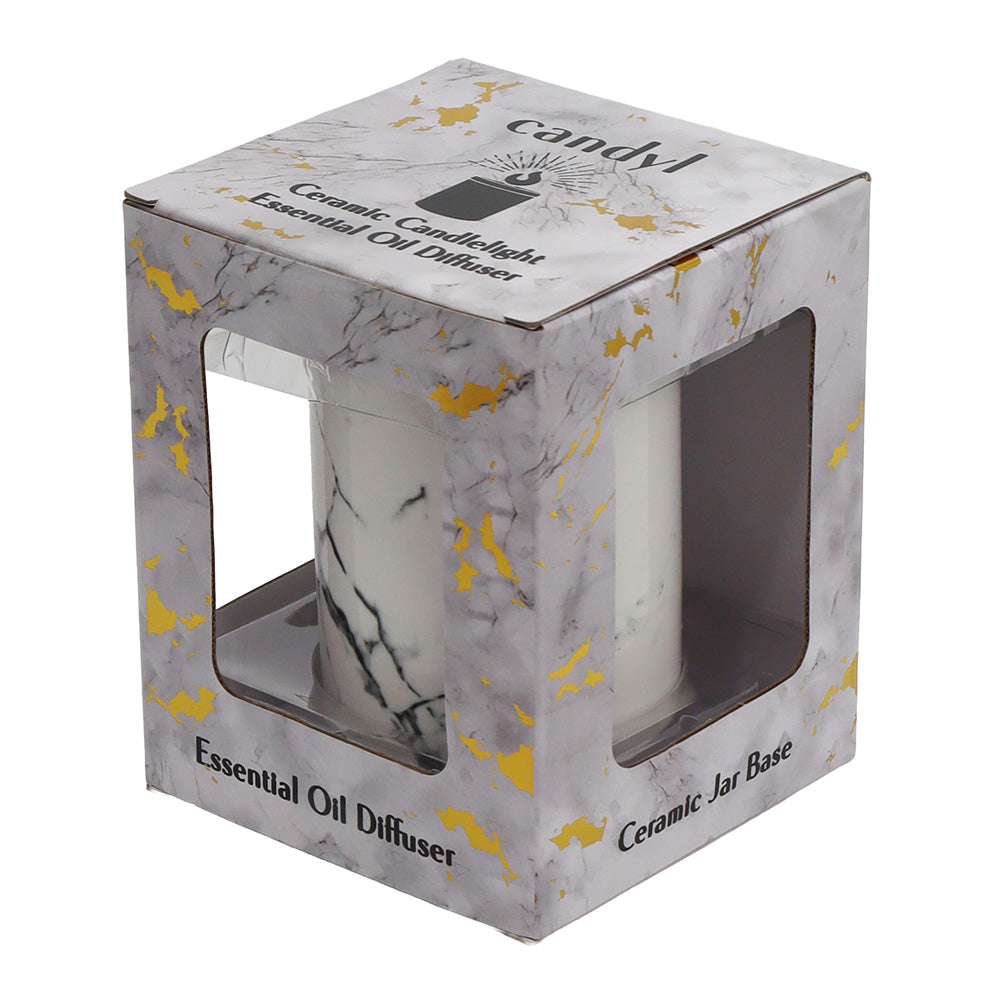 Candyl Classic Diffuser Dark Wood White Marble Ceramic