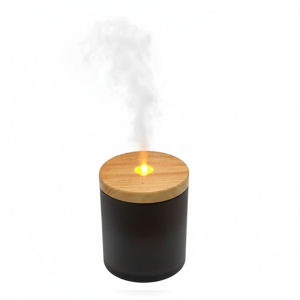 Candyl Classic Diffuser Light Wood Black Frosted Glass