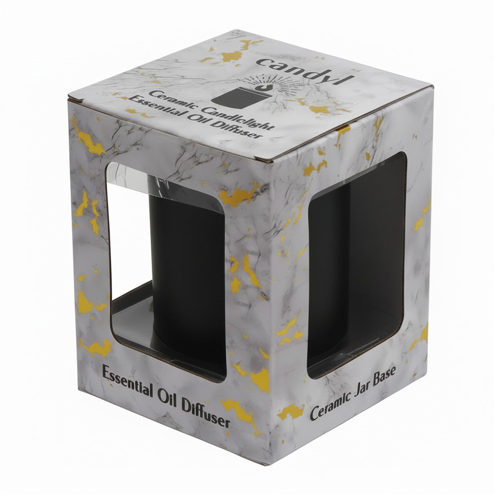 Candyl Classic Diffuser Light Wood Black Frosted Glass