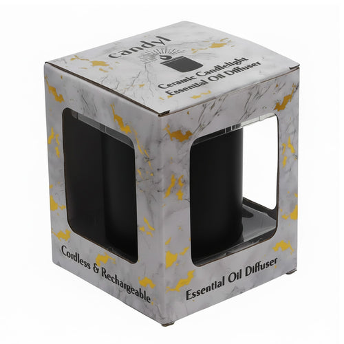 Candyl Classic Diffuser Light Wood Black Frosted Glass