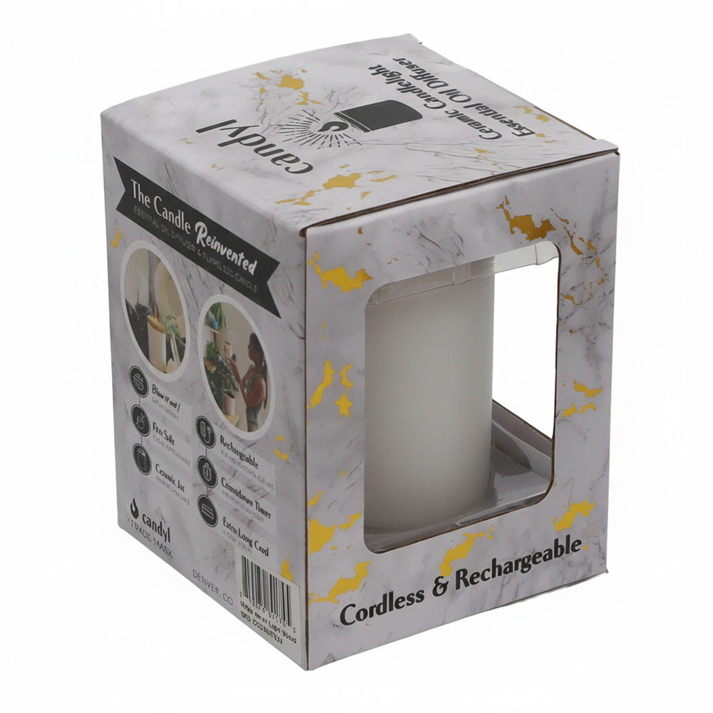 Candyl Classic Diffuser Light Wood White Frosted Glass