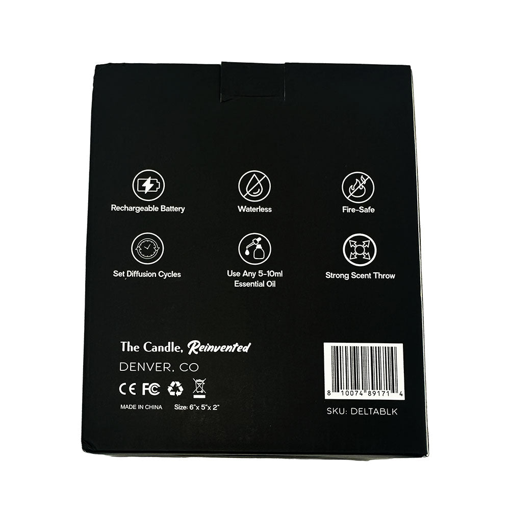 Detla Portable Nebulizing Essential Oil Diffuser - Black