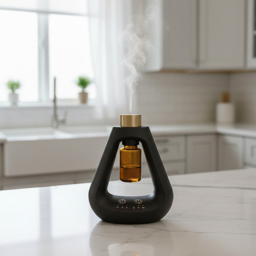 Detla Portable Nebulizing Essential Oil Diffuser - Black