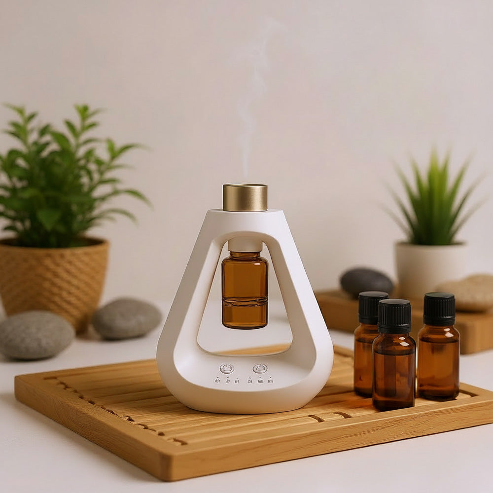 Delta Portable Nebulizing Essential Oil Diffuser - White