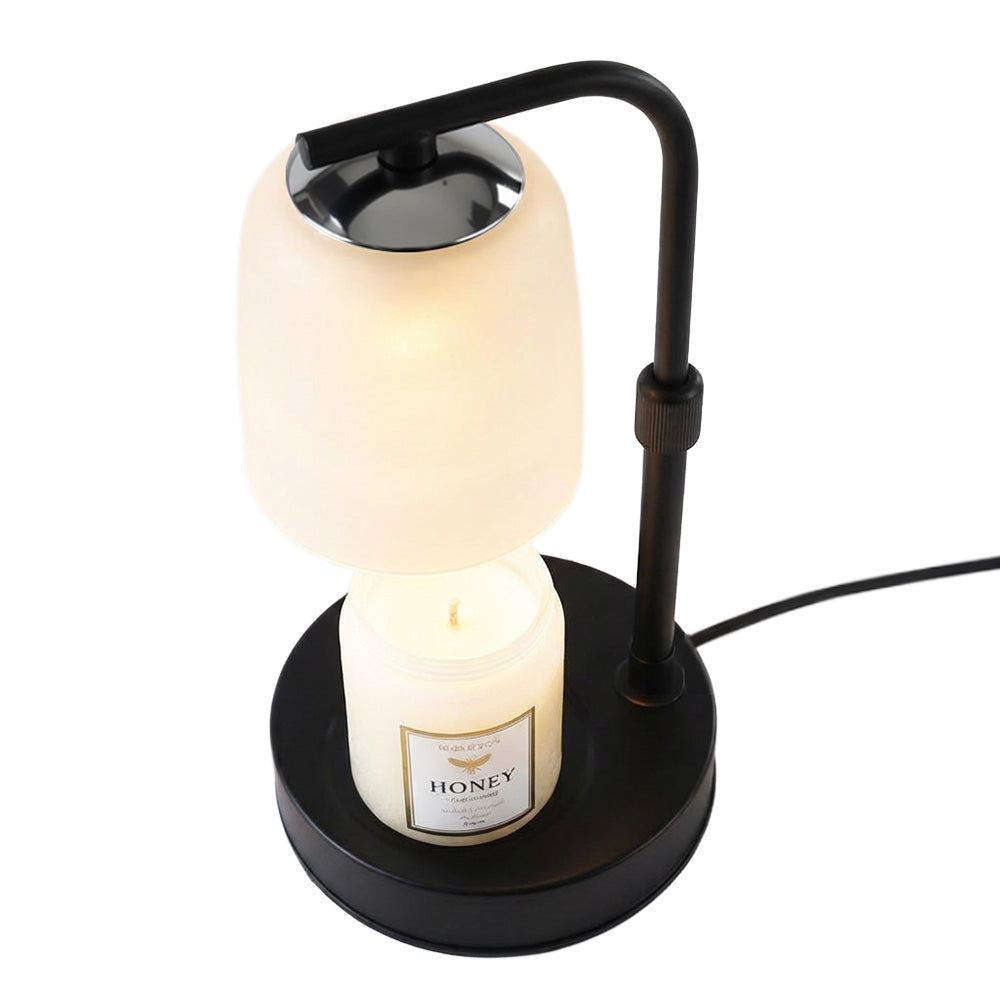 Warmer Frost - Frosted Glass Candle Warmer Lamp with Metal Base