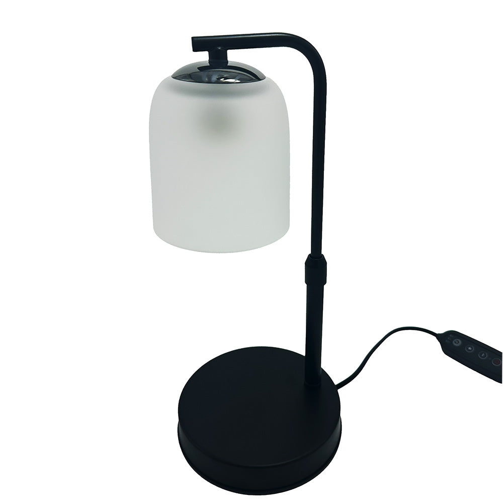 Warmer Frost - Frosted Glass Candle Warmer Lamp with Metal Base
