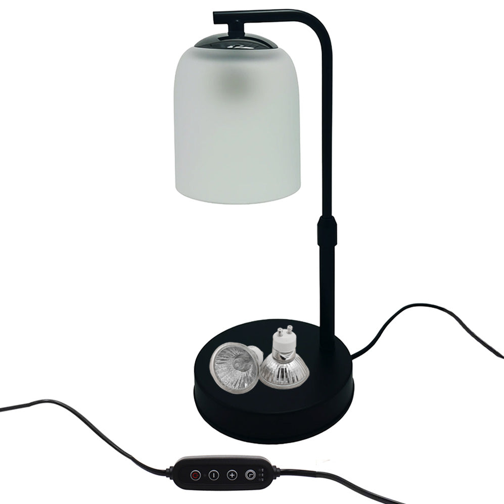 Warmer Frost - Frosted Glass Candle Warmer Lamp with Metal Base