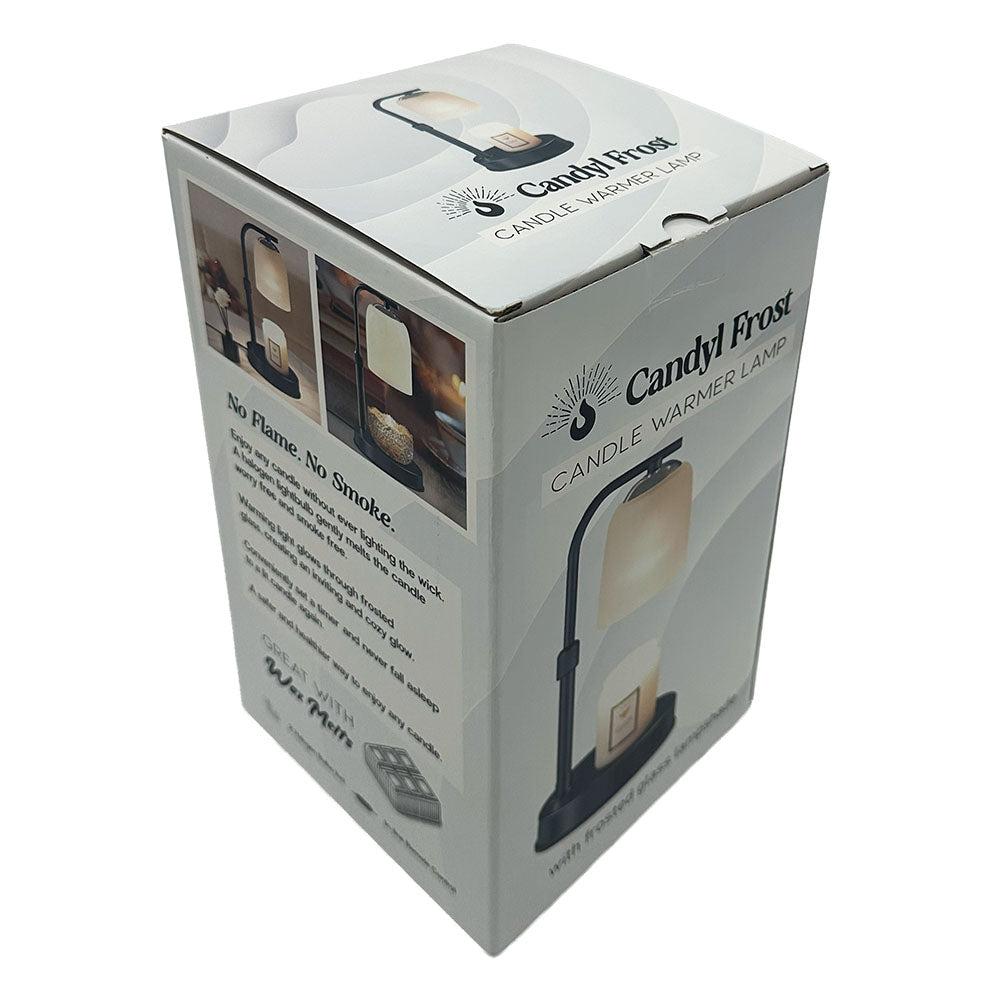 Warmer Frost - Frosted Glass Candle Warmer Lamp with Metal Base
