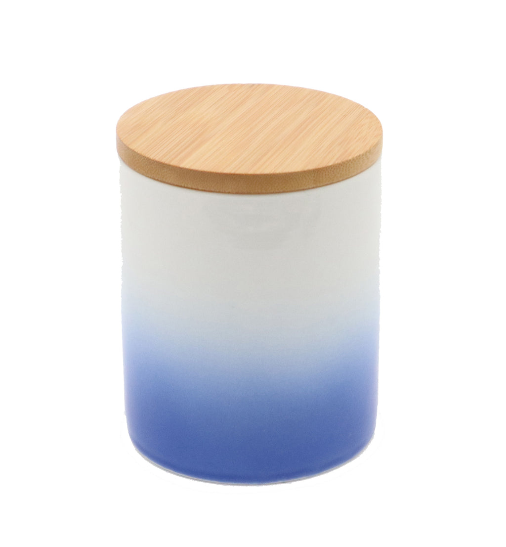 Ceramic Jar with Bamboo Lid 16oz 500ml Candle Making Vessel