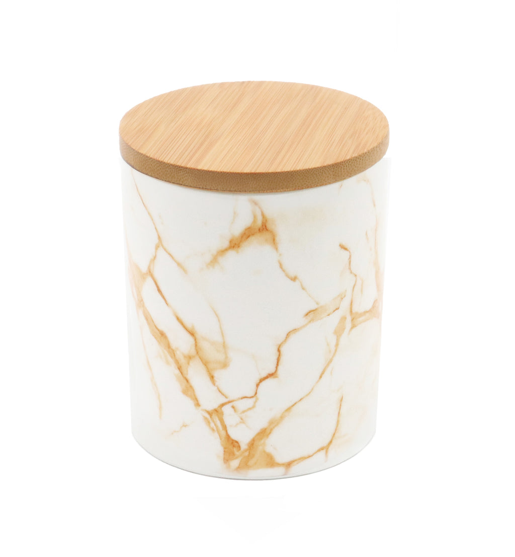 Ceramic Jar with Bamboo Lid 16oz 500ml Candle Making Vessel