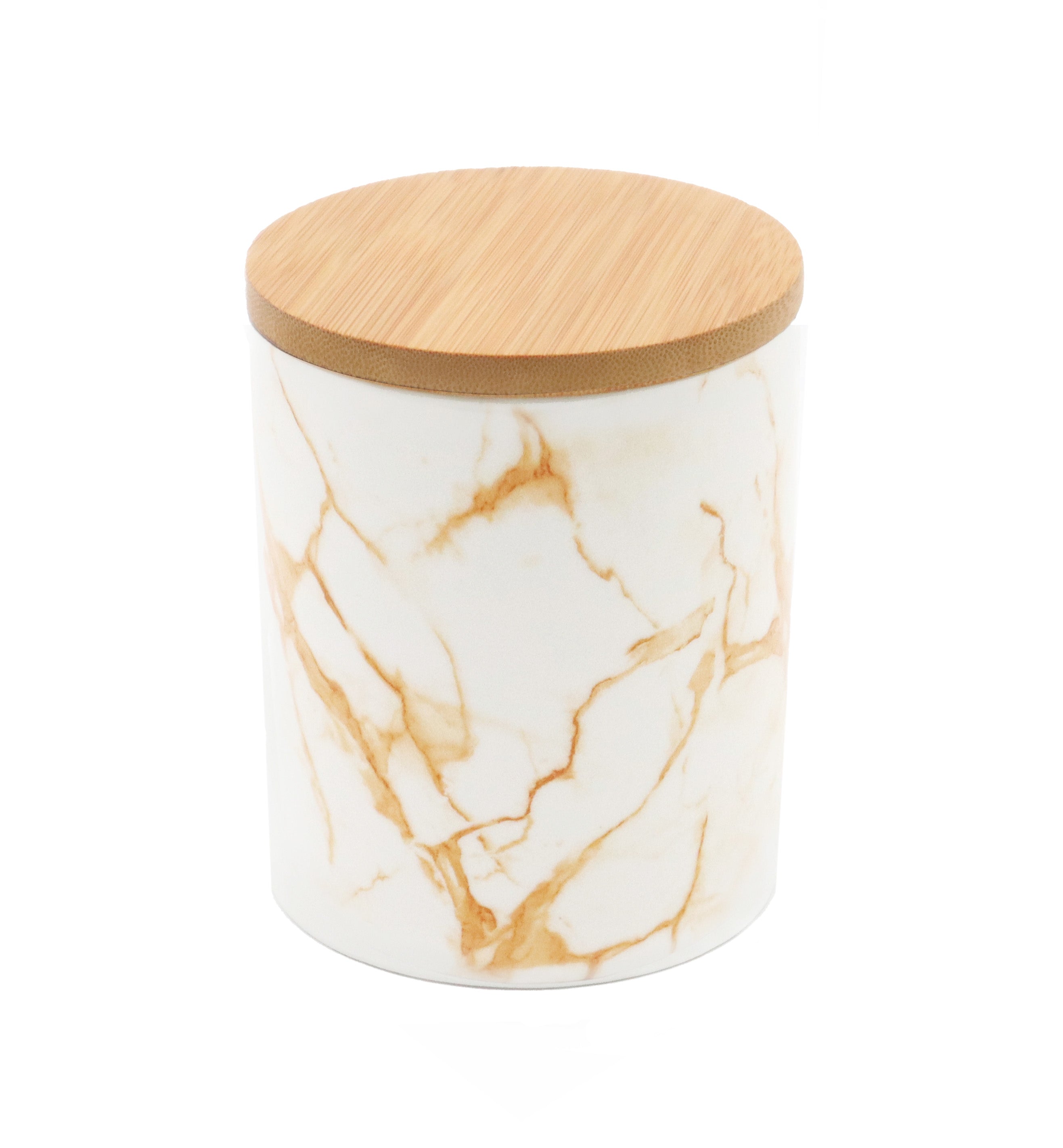 Ceramic Jar with Bamboo Lid 16oz 500ml Candle Making Vessel