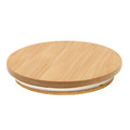 Air-Sealing Bamboo Lid 3.5 Inch Diameter