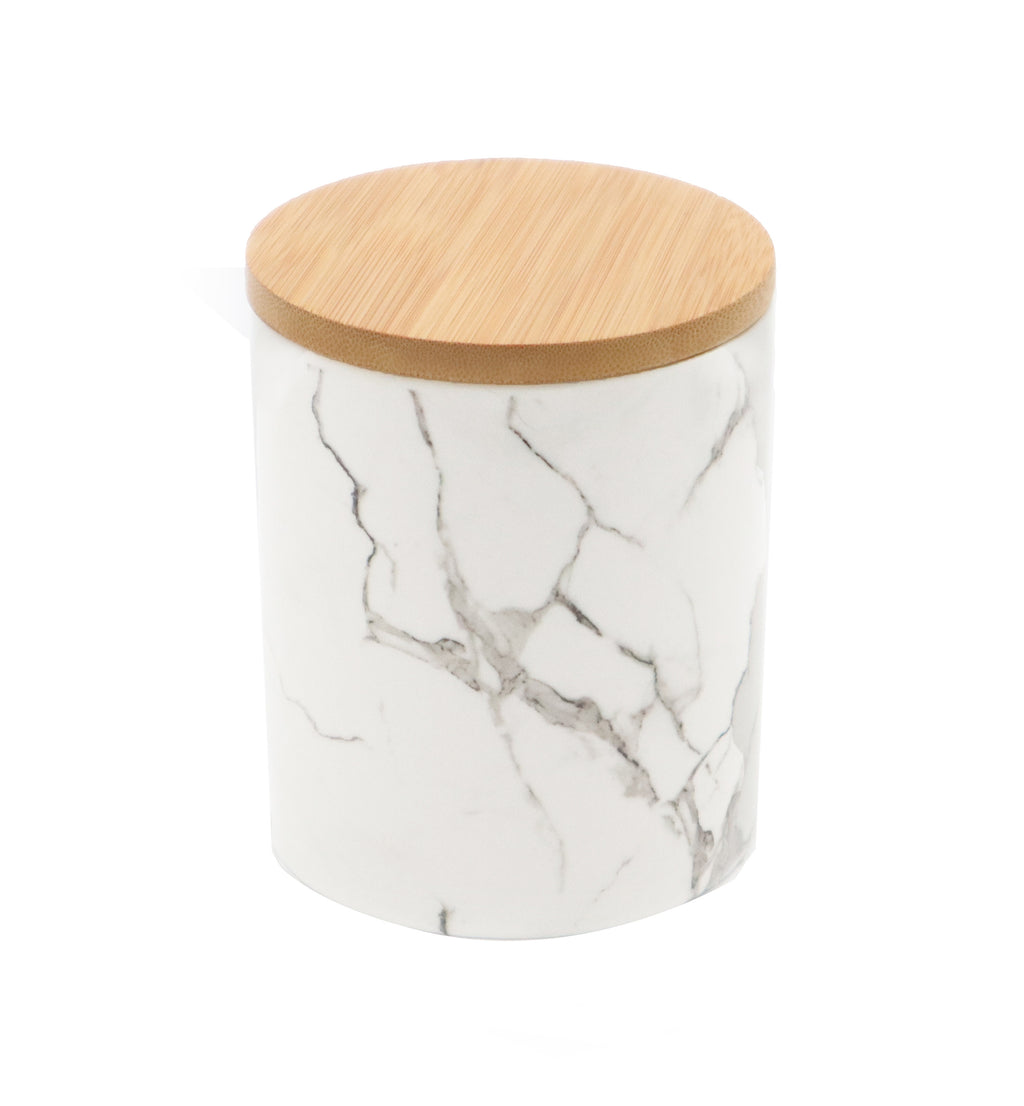 Ceramic Jar with Bamboo Lid 16oz 500ml Candle Making Vessel
